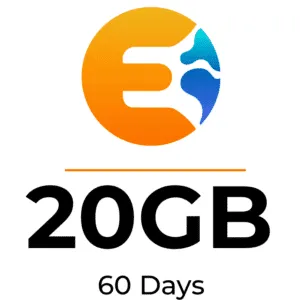 20GB 60 Days eSIM Plan - EPICeSIM